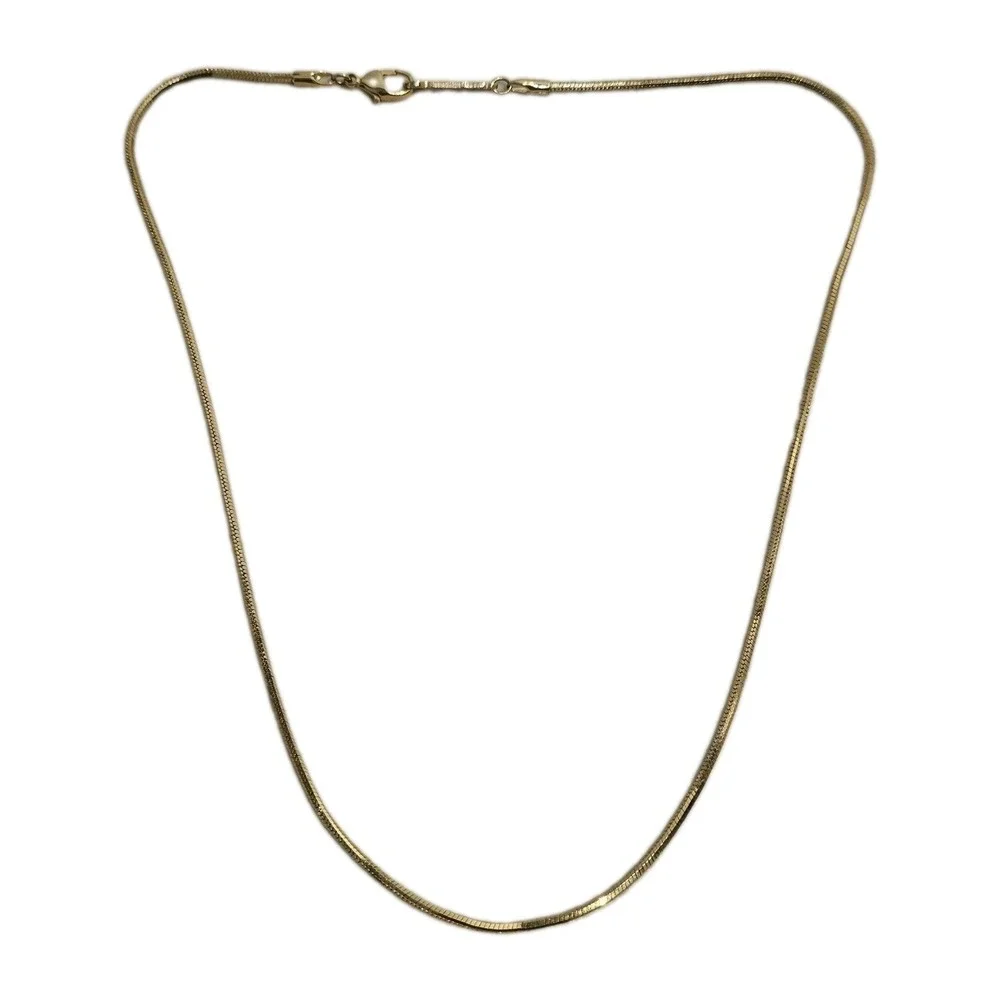 Napier Gold Tone Snake Chain Necklace Vintage 18 Inch